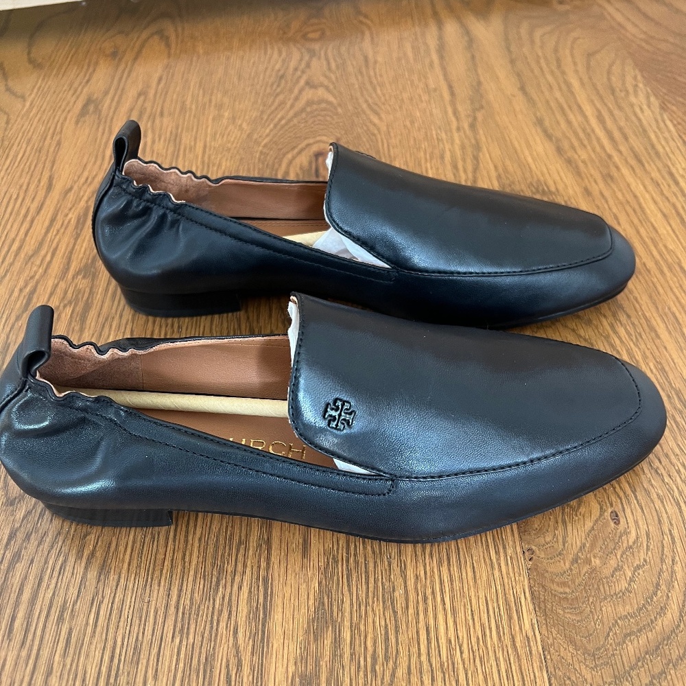 New Tory Burch leather loafers